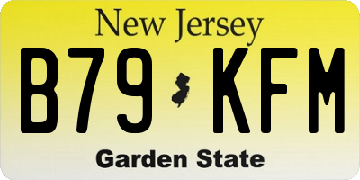 NJ license plate B79KFM