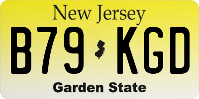 NJ license plate B79KGD