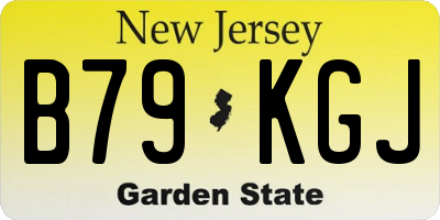 NJ license plate B79KGJ