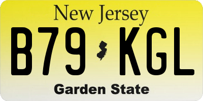 NJ license plate B79KGL
