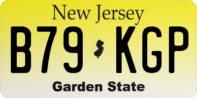 NJ license plate B79KGP