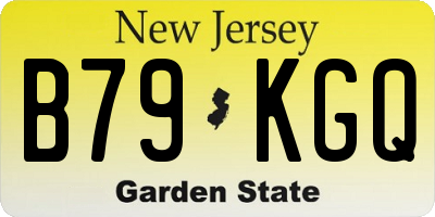 NJ license plate B79KGQ