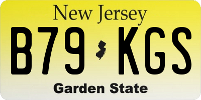 NJ license plate B79KGS