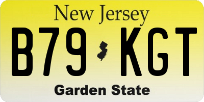 NJ license plate B79KGT