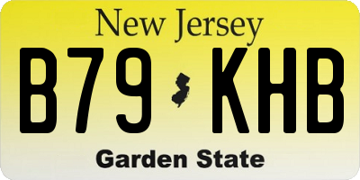 NJ license plate B79KHB