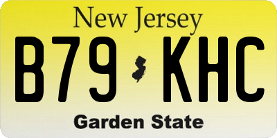 NJ license plate B79KHC
