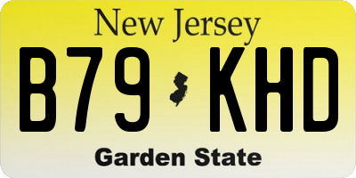 NJ license plate B79KHD