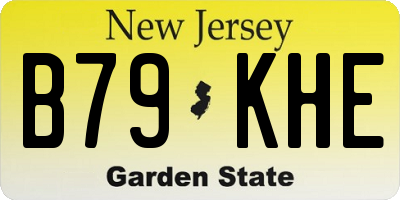 NJ license plate B79KHE