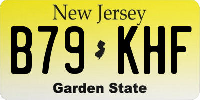 NJ license plate B79KHF