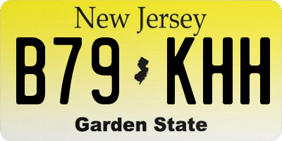 NJ license plate B79KHH