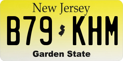 NJ license plate B79KHM