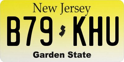 NJ license plate B79KHU