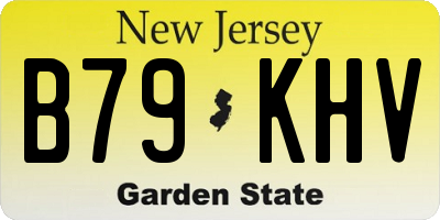 NJ license plate B79KHV
