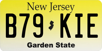 NJ license plate B79KIE