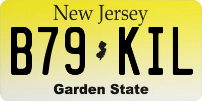 NJ license plate B79KIL