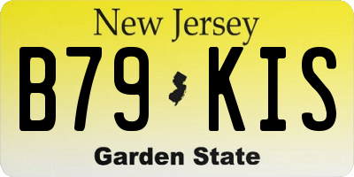 NJ license plate B79KIS