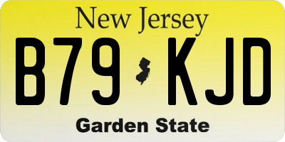NJ license plate B79KJD