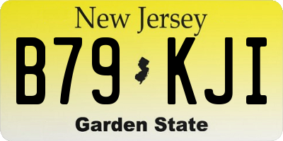 NJ license plate B79KJI