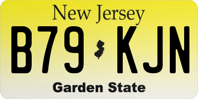 NJ license plate B79KJN