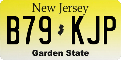 NJ license plate B79KJP