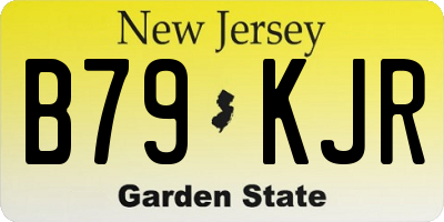 NJ license plate B79KJR