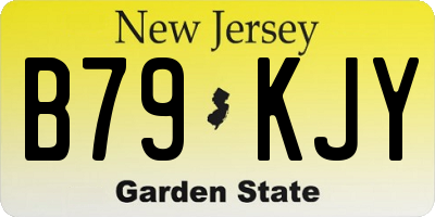 NJ license plate B79KJY