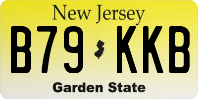 NJ license plate B79KKB