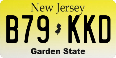 NJ license plate B79KKD