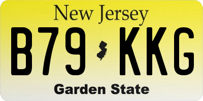NJ license plate B79KKG