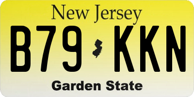 NJ license plate B79KKN