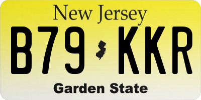 NJ license plate B79KKR