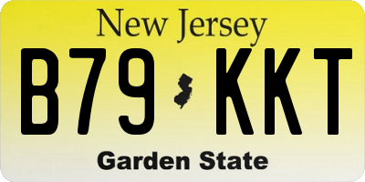 NJ license plate B79KKT