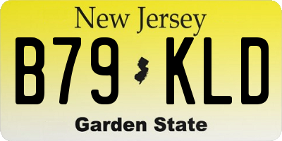 NJ license plate B79KLD