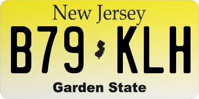 NJ license plate B79KLH