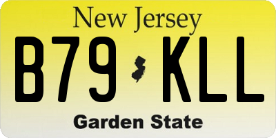 NJ license plate B79KLL