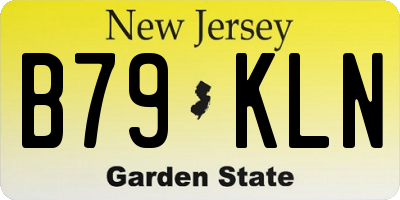 NJ license plate B79KLN