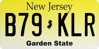 NJ license plate B79KLR
