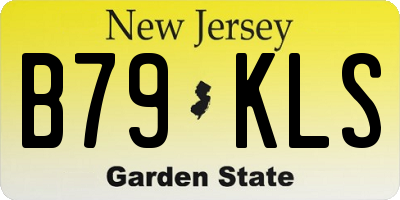 NJ license plate B79KLS