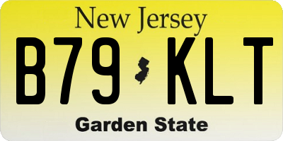 NJ license plate B79KLT