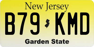 NJ license plate B79KMD