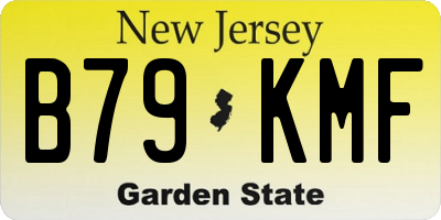 NJ license plate B79KMF
