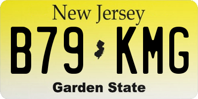 NJ license plate B79KMG