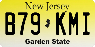NJ license plate B79KMI