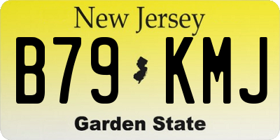 NJ license plate B79KMJ