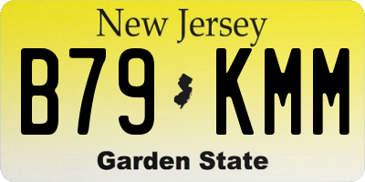 NJ license plate B79KMM