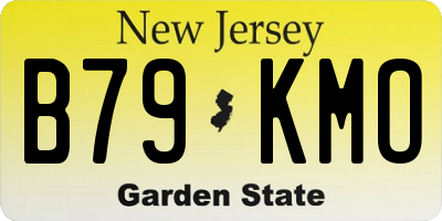 NJ license plate B79KMO