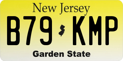 NJ license plate B79KMP
