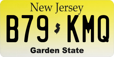 NJ license plate B79KMQ