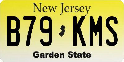 NJ license plate B79KMS
