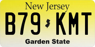 NJ license plate B79KMT